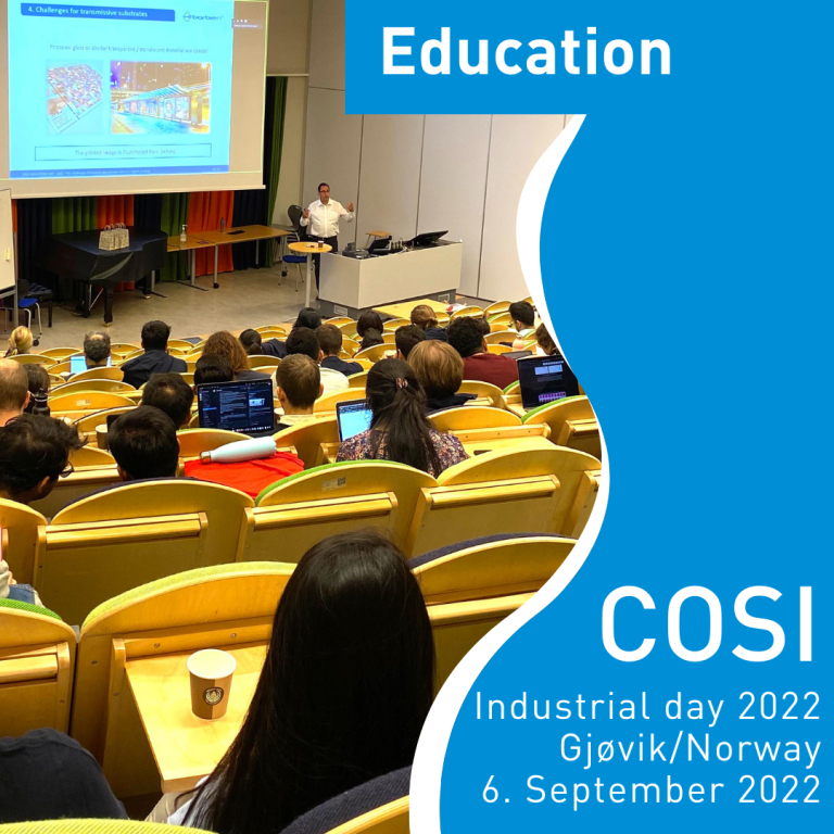 COSI Industrial day 2022, Gjøvik, Norway