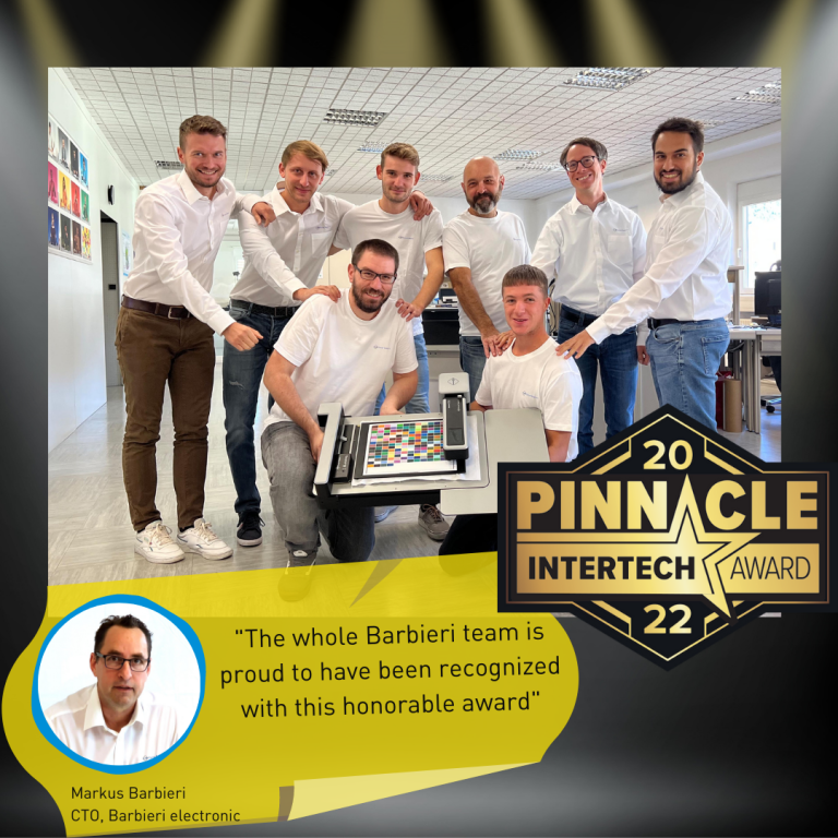 Barbieri wins honorable Pinnacle Intertech Award 2022