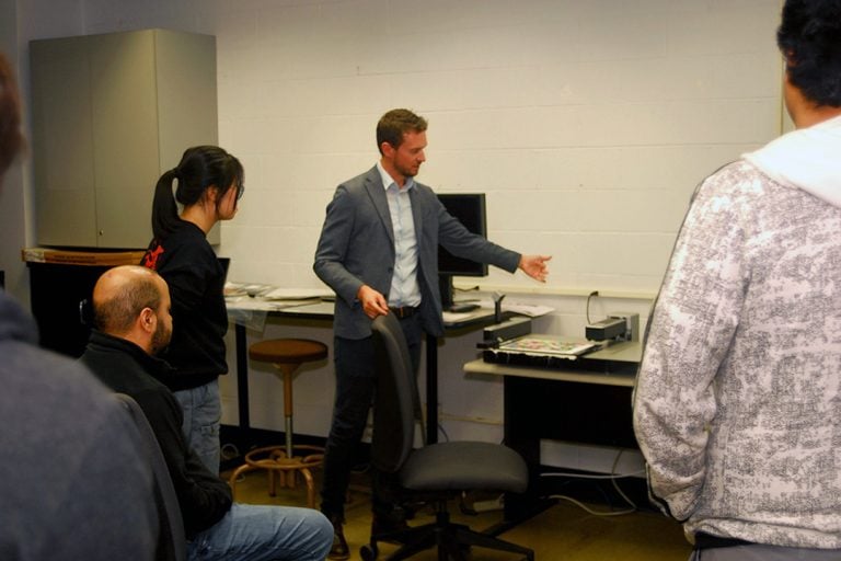 Viktor Lazzeri of Barbieri electronic visits RIT